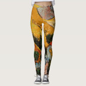 Vincent van Gogh - Landschap, Huis en ploegenman Leggings (Voorkant)