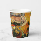 Vincent van Gogh - Landschap, Huis en ploegenman Papieren Bekers (Links)