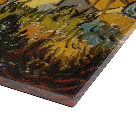 Vincent van Gogh - Landschap, Huis en ploegenman Snijplank (Hoek)