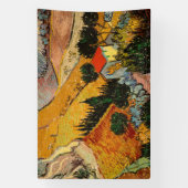 Vincent van Gogh - Landschap, Huis en ploegenman Spandoek (Verticaal)