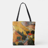 Vincent van Gogh - Landschap, Huis en ploegenman Tote Bag (Achterkant)