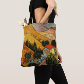 Vincent van Gogh - Landschap, Huis en ploegenman Tote Bag (Dichtbij)
