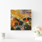 Vincent van Gogh - Landschap, Huis en ploegenman Vierkante Klok (Huis)