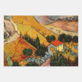 Vincent van Gogh - Landschap, huis en ploeger Inpakpapier Vel (Voorkant 3)
