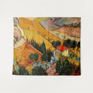 Vincent van Gogh - Landschap, huis en ploeger Wandkleed