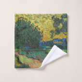 Vincent van Gogh - Landschap in Twilight Bad Handdoek (Wasdoekje)
