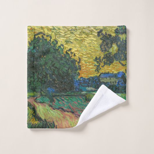 Vincent van Gogh - Landschap in Twilight Bad Handdoek (Wasdoekje)