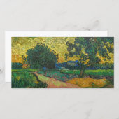 Vincent van Gogh - Landschap in Twilight Bedankkaart (Voorkant / Achterkant)