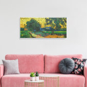 Vincent van Gogh - Landschap in Twilight Canvas Afdruk (Insitu (Woonkamer))