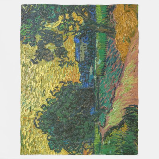 Vincent van Gogh - Landschap in Twilight Fleece Deken (Voorkant)