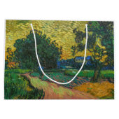 Vincent van Gogh - Landschap in Twilight Groot Cadeauzakje (Achterkant)