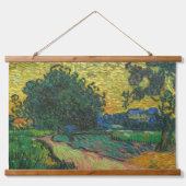 Vincent van Gogh - Landschap in Twilight Hangend Wandkleed (Voorkant)
