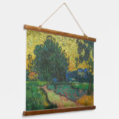 Vincent van Gogh - Landschap in Twilight Hangend Wandkleed (Gebogen)