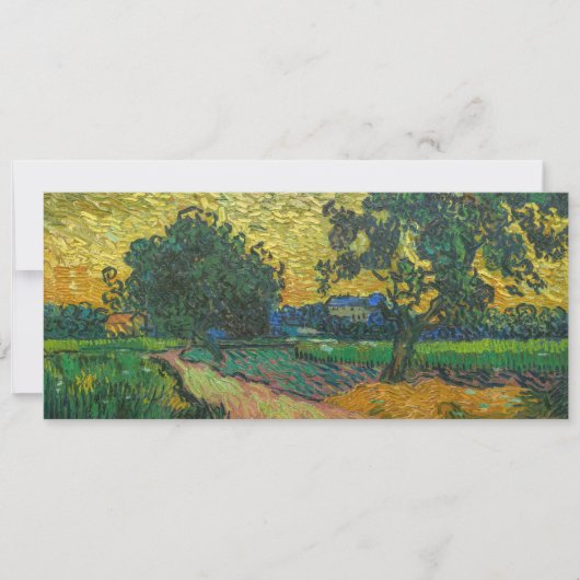 Vincent van Gogh - Landschap in Twilight Kaart (Voorkant)