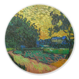 Vincent van Gogh - Landschap in Twilight Keramische Knop