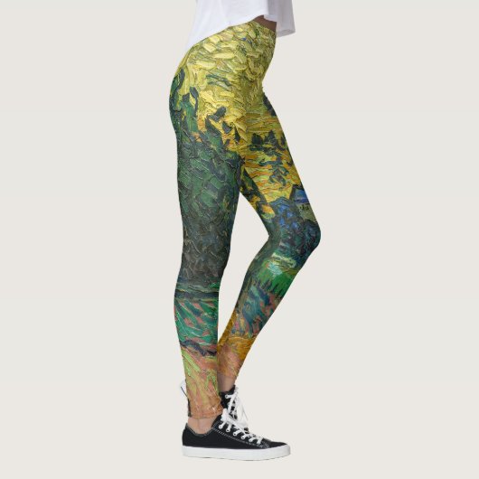 Vincent van Gogh - Landschap in Twilight Leggings (Rechts)
