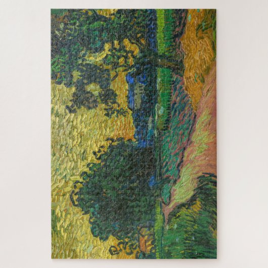 Vincent van Gogh - Landschap in Twilight Legpuzzel (Verticaal)