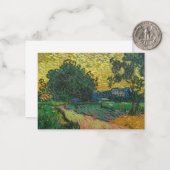 Vincent van Gogh - Landschap in Twilight Notitiekaartje (Voorkant / Achterkant in situ)