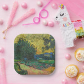 Vincent van Gogh - Landschap in Twilight Papieren Bordje (Feest)