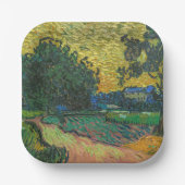Vincent van Gogh - Landschap in Twilight Papieren Bordje (Voorkant)