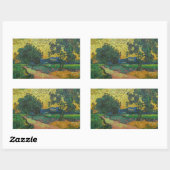 Vincent van Gogh - Landschap in Twilight Rechthoekige Sticker (Vel)