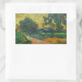 Vincent van Gogh - Landschap in Twilight Rechthoekige Sticker (Tas)