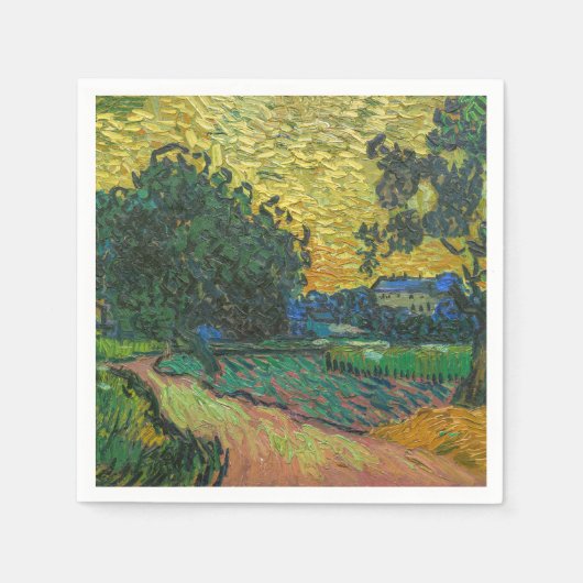 Vincent van Gogh - Landschap in Twilight Servet (Voorkant)
