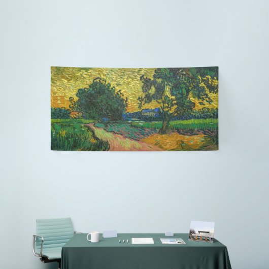 Vincent van Gogh - Landschap in Twilight Spandoek (Beurs)