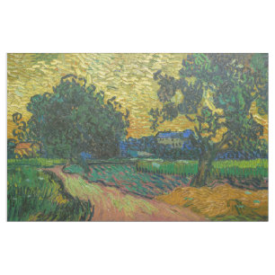 Vincent van Gogh - Landschap in Twilight Stof