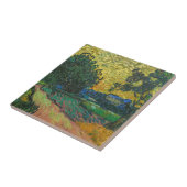 Vincent van Gogh - Landschap in Twilight Tegeltje (Zijkant)