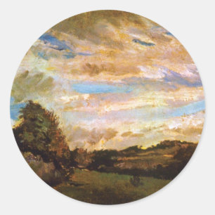 Vincent Van Gogh - Landschap met Duinen Kunstschil Ronde Sticker