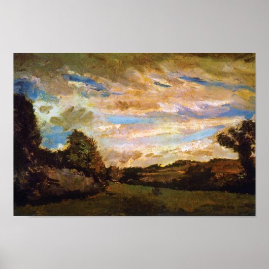 Vincent Van Gogh - Landschap met duinen Kunstwerk Poster (Voorkant)