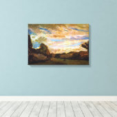 Vincent Van Gogh - Landschap met Dunes Fine Art Canvas Afdruk (Insitu (Houten vloer))