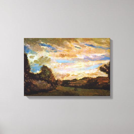 Vincent Van Gogh - Landschap met Dunes Fine Art Canvas Afdruk (Voorkant)