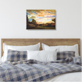 Vincent Van Gogh - Landschap met Dunes Fine Art Canvas Afdruk (Insitu (Slaapkamer))