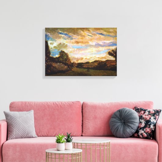 Vincent Van Gogh - Landschap met Dunes Fine Art Canvas Afdruk (Insitu (Woonkamer))
