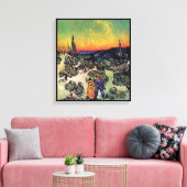 Vincent van Gogh - Landschap met een paar fijne ku Canvas Afdruk (Insitu (Woonkamer))