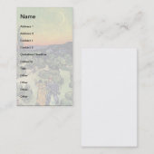 Vincent van Gogh - Landschap met een paar fijne ku Visitekaartje (Voorkant / Achterkant)