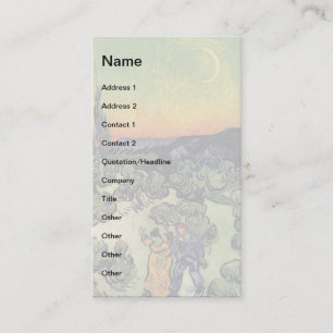 Vincent van Gogh - Landschap met een paar fijne ku Visitekaartje