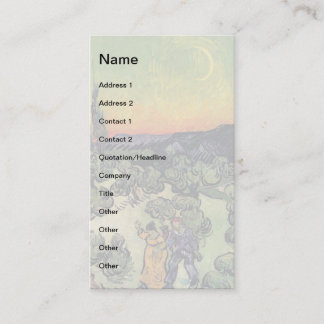 Vincent van Gogh - Landschap met een paar fijne ku Visitekaartje