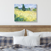 Vincent van Gogh | Landschap met Groene Korn, 1889 Canvas Afdruk (Insitu (Slaapkamer))