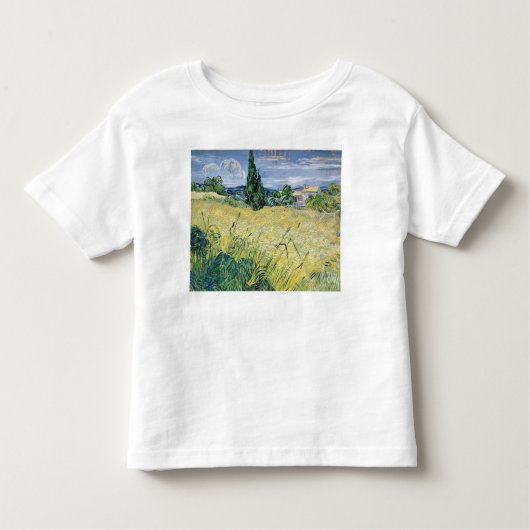 Vincent van Gogh | Landschap met Groene Korn, 1889 Kinder Shirts (Voorkant)