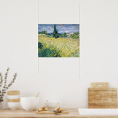 Vincent van Gogh | Landschap met Groene Korn, 1889 Poster (Keuken)