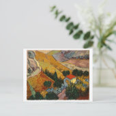 Vincent van Gogh | Landschap met House & Plowman Briefkaart (Staand voorkant)