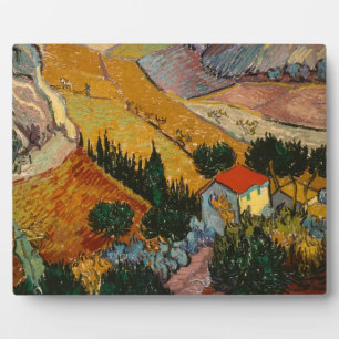 Vincent van Gogh   Landschap met House & Plowman Fotoplaat