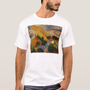Vincent van Gogh Landschap met House & Plowman T-shirt