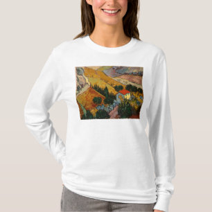 Vincent van Gogh   Landschap met House & Plowman T-shirt