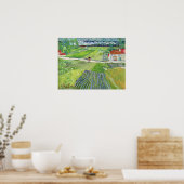 Vincent van Gogh - Landschap met Koets & Trein Poster (Keuken)