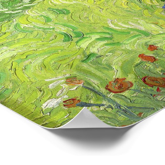 Vincent van Gogh - Landschap met Koets & Trein Poster (Hoek)