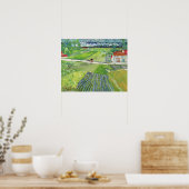 Vincent van Gogh - Landschap met Koets & Trein Poster (Keuken)